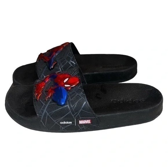 Adidas Adilette Spiderman Shop Adidas Adilette Comfort Spiderman